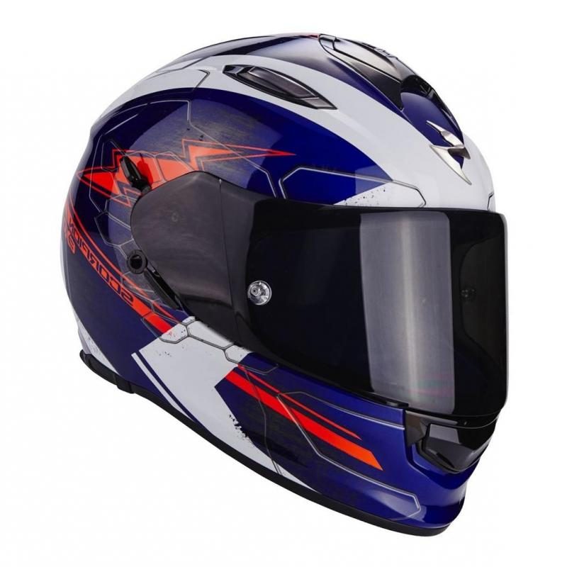 Casque Scorpion Exo-510 air cross bleu - MotoAIN